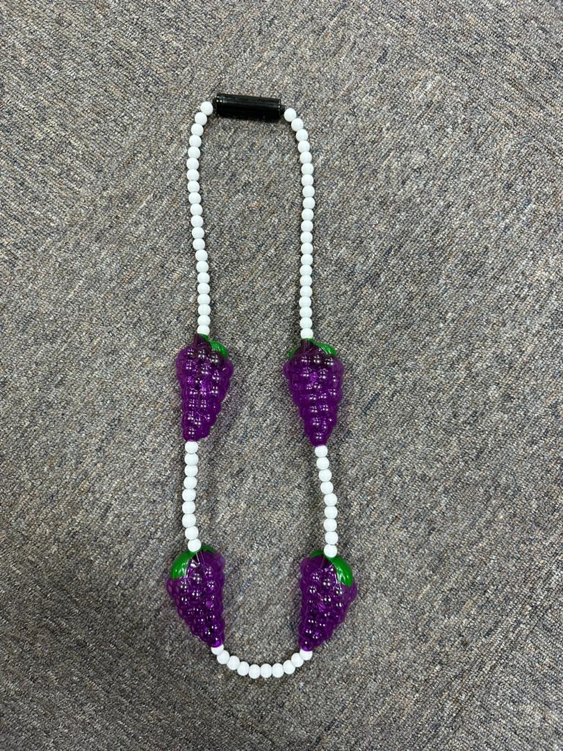 Back by Popular Demand: Our Custom-designed Light-Up Grape Cluster Mardi Gras Bead!