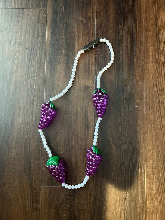 Back by Popular Demand: Our Custom-designed Light-Up Grape Cluster Mardi Gras Bead!