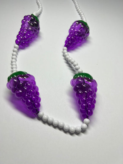 Back by Popular Demand: Our Custom-designed Light-Up Grape Cluster Mardi Gras Bead!