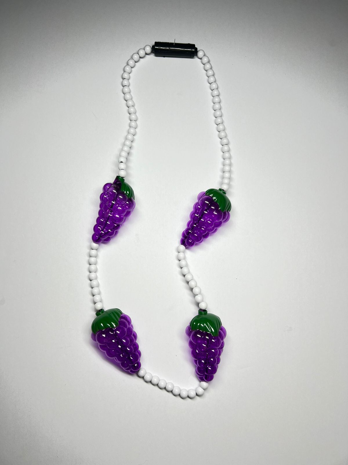 Back by Popular Demand: Our Custom-designed Light-Up Grape Cluster Mardi Gras Bead!