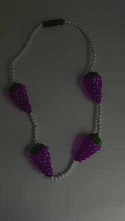 Back by Popular Demand: Our Custom-designed Light-Up Grape Cluster Mardi Gras Bead!