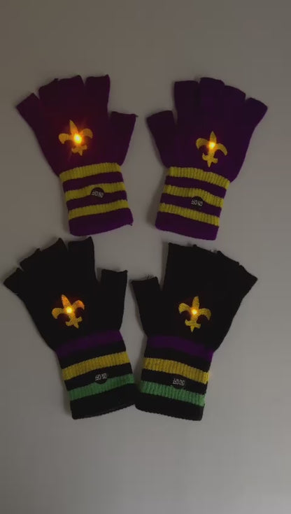 Light up Fingerless Gloves