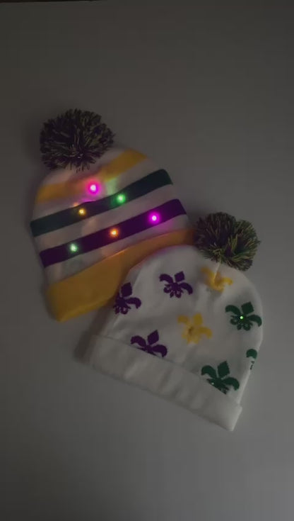 One-of-a-Kind Light-Up Knit Caps!